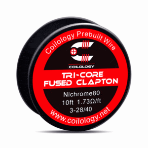 Coilology Tricore Fused Clapton Wire 3M Ni80 3-28/36 1.73Ω/M