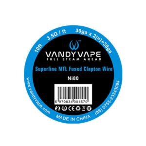 Vandy Vape Superfine Mtl Fused Clapton Vape Wires Ni80 30Ga*2+38Ga