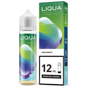 LIQUA Two Mints 12ml e-liquid bottle with packaging for vaping.