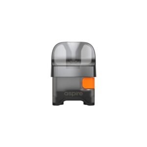 Ανταλλακτικό δοχείο ατμιστή Aspire για ηλεκτρονικά τσιγάρα και vaping, γκρι και μαύρο χρώμα.