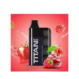 Ατμίζω ηλεκτρονικό τσιγάρο με γεύση φράουλας και κεράσι, ιδανικό για καπνιστές vape.